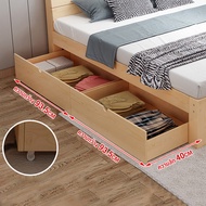 AIBG เตียงไม้แท้ ฐานเตียง+หัวเตียง เตียงไม้สนไม้แท้ 6ฟุต 5ฟุต 3.5ฟุต มีอายุการใช้งานอย่างน้อย10ปี ลิ้นชัก One
