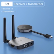 พร้อมส่งจาก กทม ประกันไทย Hagibis ไร้สาย HDMI Video Transmitter &amp; Receiver Extender จอแสดงผล Dongle สำหรับทีวีโปรเจคเตอร์ Switch