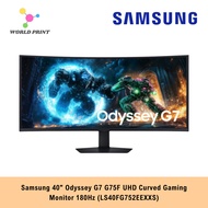 Samsung 40" Odyssey G7 G75F UHD Curved Gaming Monitor 180Hz (LS40FG752EEXXS)
