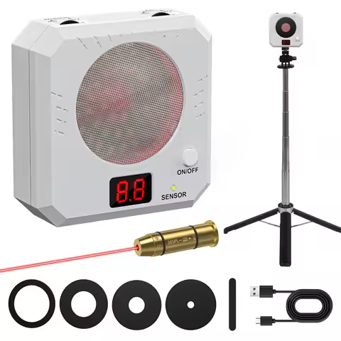 A set of 38spl red dot laser training magazine and laser electronic target with target holder