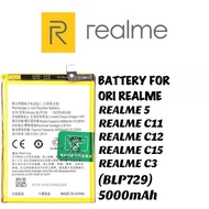 COMPATIBLE BATTERY FOR ORI REALME 5 / C11 / C12 / C15 / C3 (BLP729) 5000mAh