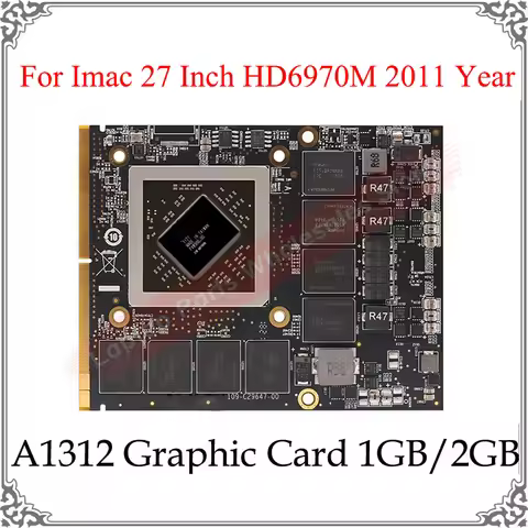 HD6970M HD6970 HD 6970M 1GB 2GB Video Card For iMac 27" A1312 A1311 109-C29657-10 216-0811000 2011 G