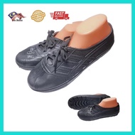 TNG Kasut Getah Hitam Gajah King Waterproof PVC Rubber Shoe Kampung Hiking Shoes Worker Shoes Laces 