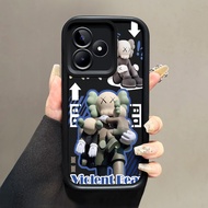 Case For Realme C53 C51 C51s Narzo N53 Note 50 Silicone Phone Protection Violent Bear Trendy Brand
