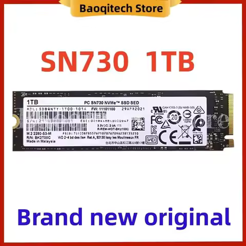 NEW SN730 512GB 1TB Solid State Drive NVME Protocol 2280 Volume PCIE3.0 M.2 SSD for WD for PC Wester