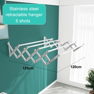 【Ready Stock】Sampayan Drying Rack Sampayan Stainless Adjustable Wall Mounted Sampayan ng damit Heavy