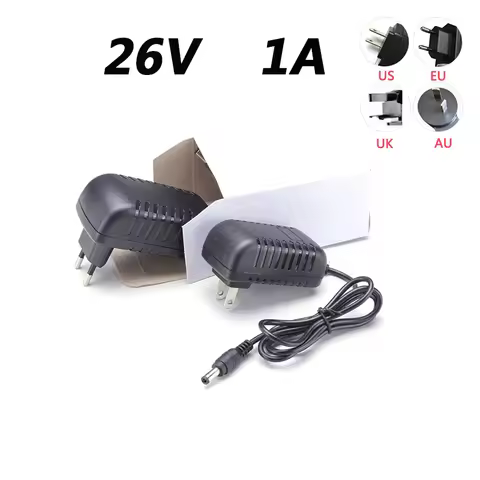 DC Power supply 26V 1A Fascia Gun Muscle Relaxation Massage Gun 26W Power Adapter DC L-type Orifice 