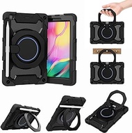 nincyee Case for Samsung Galaxy Tab A 8.0 inch 2019 T290/T295,Shockproof Case with Screen Protector,Pencil Holder,Shoulder Strap,Rotating Large Kickstand for Kids