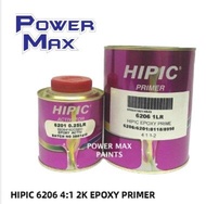 HIPIC 6206 4:1 2K EPOXY PRIMER WITH HARDENER e1LITER WITH HARDENER e250ML