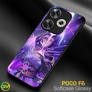 HP [GM20] Glossy Softcase poco F6 Case Xiaomi poco f6 Silicone Mica Case Protective Genshin Anime Ga