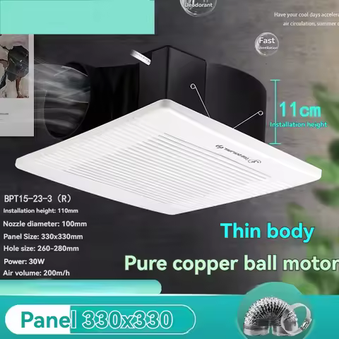 Ceiling Exhaust Fan for Pipeline, Bathroom, Kitchen, Gypsum Board Ceiling and Ventilator
