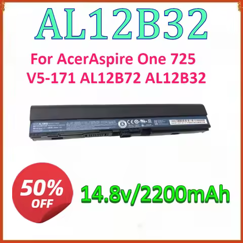 4Cell 14.8v 2200mAh AL12B32 New Laptop Battery For Acer Aspire One 725 V5-171 AL12B72 AL12B32