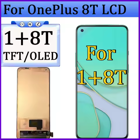New TFT/OLED Display Screen for OnePlus 8T LCD For OnePlus 1+8T LCD Touch Screen Repair Parts NO Fra