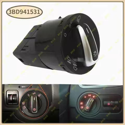 3BD941531 Headlight Control Switch For Vw Jetta Bora Golf MK4 Passat B5 Beetle T5 Polo 9N Sharan Lup