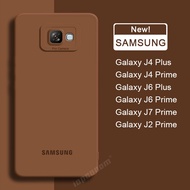 Official Original Liquid Silicone Soft Case Samsung Galaxy J6 Plus J4 J2 J7 Prime Casing Shockproof Phone Cover