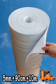 ฉนวนพีอีโฟมเคลือบฟอยล์ หนา5mm กว้าง90cm ยาว1-40m สามารถเลือกความยาวได้  Insulations PE+Foil 5mm 90cm