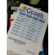 GCASH cash in and out (Laminated)