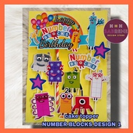 Cake Topper NUMBER BLOCKS