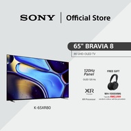 Sony 65" BRAVIA 8 | XR Processor | OLED | 4K Ultra HD | 120Hz | Smart TV (Google TV) | 65XR80