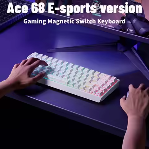 ACE68 Magnetic Keyboard Wired Mechanical ACE60 Pro for Gaming 0.01mm RapidTrigg 8000Hz SOCD/Rs 0.125