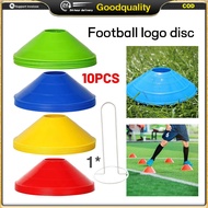 10pcs/set Soccer Discs Bucket Marker Training Sign Flat Cones Marker Discs