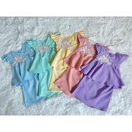 Baju raya anak baju raya baby baju raya girl 2023 Dalea Peplum Pastel Series