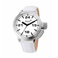MAX Classic Silver Steel/White Dial Women's Watch 36mm 5-MAX496