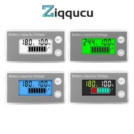 ZIQQUCU 6133A Battery Capacity Voltage Meter with Alarm and External Temperature Sensor 12V to 72V Acid Lithium Battery Gauge Meter DC8-100V
