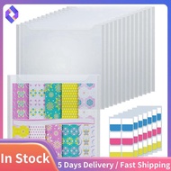 30.48X30.48cm Paper Storage, 50Pcs Clear Scrapbook Paper Storage Organizer Box For Paper Drawing,