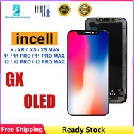 GX OLED Xs Xs Max 11pro 12 13 14  pro max Soft AMOLED Screen LCD Hard OLED Touch Screen LCD Replacement Digiziter