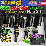 AJI NVX155 V1 V2 AEROX 155 NMAX V2 275MM 290MM 305MM Extreme Monoshock Absorber With Gas Tank Adjust