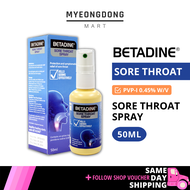 Betadine Sore Throat Spray 50ml (Max: 4 per customer)