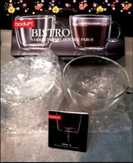 @$180 父親節開心價   Bodum  - BISTRO  對裝 2件裝 雙層玻璃杯  創新的雙壁結構  可使熱飲保持熱度 冷飲保持低溫 也非常適合盛載熱湯  或冷甜品 智能矽膠透氣孔 可平衡兩層