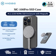Hagibis MC-100Pro SSD Case Magnetic M.2 2230 NVMe SSD Enclosure with Magsafe, USB C 3.2 Gen2 10Gbps 