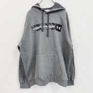 古著Under Armour 灰色衛衣/連帽衫，XL 碼