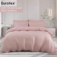Eurotex Lifestyle 1200 Thread Count 100%  Bamboo Pillow Case / Bolster Case Santharia
