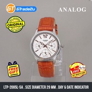Original LTP-2085L-5AV Analog Ladies Watch | Date Display 24Hrs