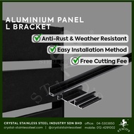 STACOS Stainless Steel 304 L Bracket For Aluminium Board Panel Aluminium Profile Folding Auto Gate Pintu Pagar