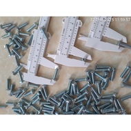 <10 Pcs> Bolts M5X20 External Hex Head Water Pump Bolts Material Durable C45 Galvanized Steel