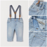 Light Jeans With Belts HM UK sz From 9-12m To 3-4y