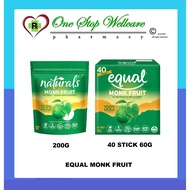 EQUAL MONK FRUIT 40 STICK 60G / 200G