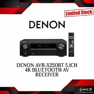 Denon AVR-X250BT 5.1Ch 4K Bluetooth AV Receiver