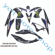 YAMAHA NVX NVX 155 NVX155 V1 AEROX155 AEROX 155 V1 DOCTOR BODY COVER SET STICKER STRIPE SIAP TAMPAL COVER SET