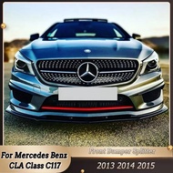 Car Front Bumper Lip Body Kit Spoiler Splitters Diffuser For Mercedes Benz CLA Class C117 CLA200 260 CLA45 AMG 2013-2015