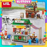 LOZ IDEAS Mini Block 1252 / 1253 Japanese Hong Kong Style Food Stall Takoyaki Decoration Building Br