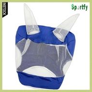 [lzdxwcke1] Equine Shield Anti- Horse Mask Breathable Mesh Fly Cover Equestrian Equipment for Daily 