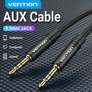 Vention Aux Cable 3.5mm Jack Audio 3.5mm สายaux Speaker Cable สาย aux แท้ for Samsung Galaxy S8 Xiaomi  Redmi Oneplus Car Stereo Male สายauxแท้ to Male Aux audio jack male to male 3.5mm. audio cable