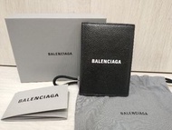 🇯🇵代購 二手巴黎世家 Balenciaga 小牛皮經典黑兩折皮夾中夾長夾護照夾