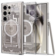 SPIGEN เคสสำหรับรุ่น Galaxy S24 [Ultra Hybrid OneTap Metal Ring Mag Fit Zero One] เคสแม่แหล็กไฮบริดท