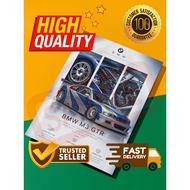 BMW Car Poster A4 Artcard 260gsm With/Without Plastic Frame | Poster Kereta Hiasan Dinding Bilik Lel